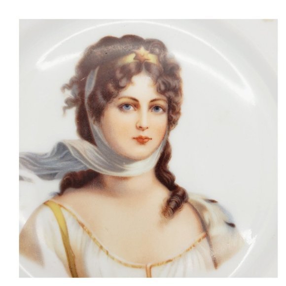 VTG ZS & Co Bavaria Mignon Queen Louise Prussia Bone‎ China Decorative Plate - Picture 2 of 4